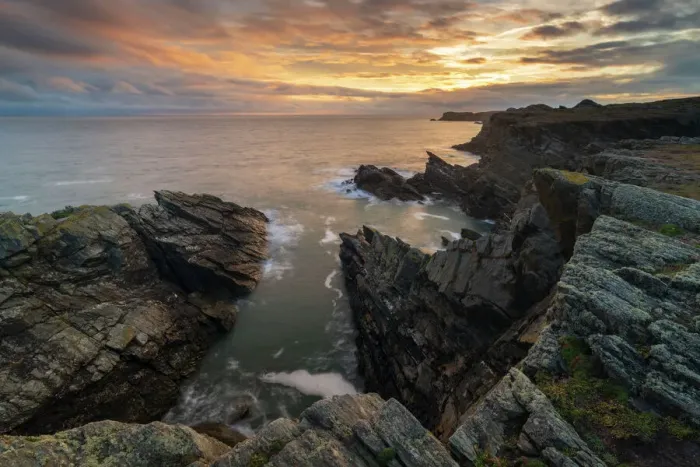 Framed Print : Dramatic Cliffs Print of Anglesey Coast