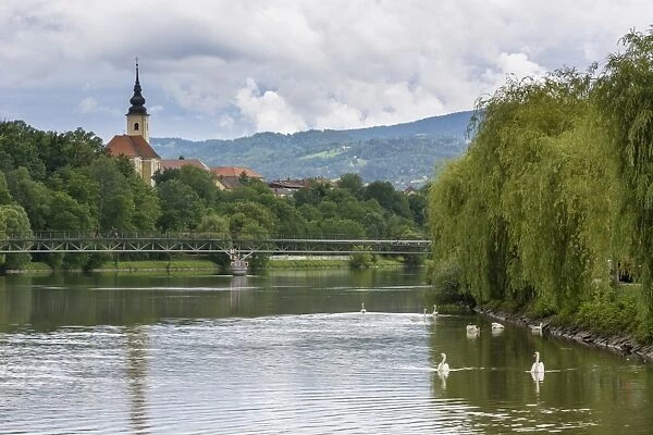 The Drava River, Maribor, Slovenia, Europe
