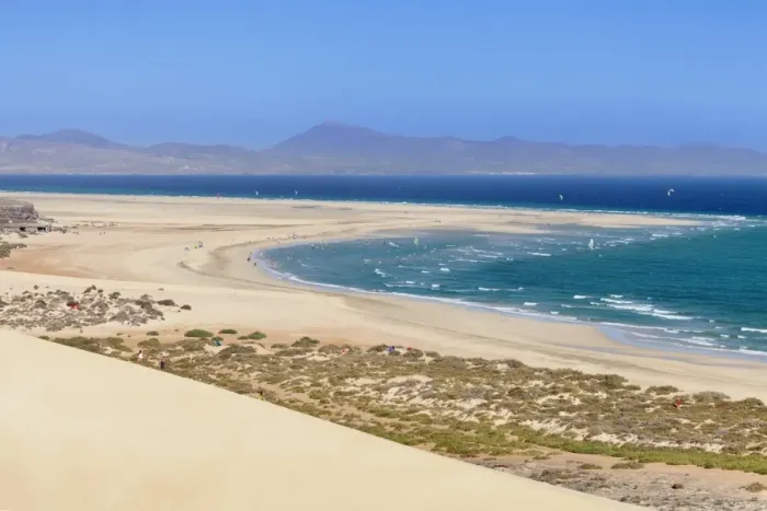 Framed Print : Dunes Print, Playa de Sotavento Landscape