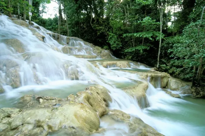 Framed Print : Dunns River Falls Print Framed Print : Dunns River Falls Print