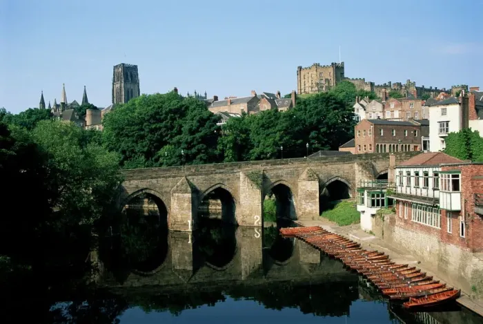 Framed Print : Durham Centre and Elvet Bridge Print Framed Print : Durham Centre and Elvet Bridge Print
