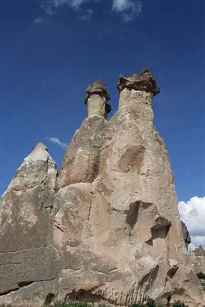 Erosion with volcanic tuff pillars