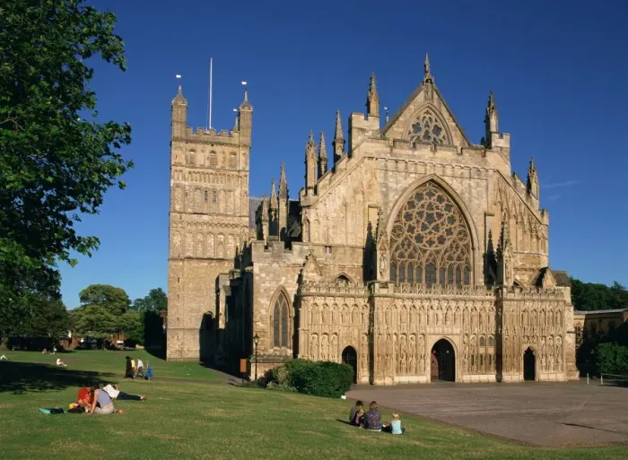 Framed Print : Exeter Cathedral Print Framed Print : Exeter Cathedral Print
