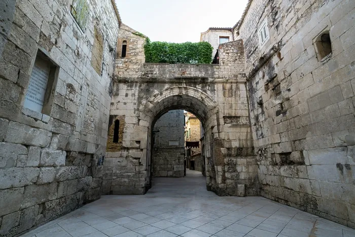 Framed Print : Diocletian's Palace Print - Stone Archways in Split, Croatia Framed Print : Diocletian's Palace Print - Stone Archways in Split, Croatia