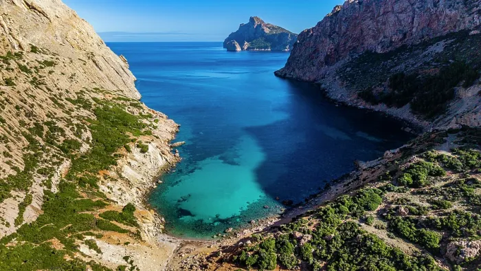 Framed Print : Turquoise Waters of Vale Boquer Print Framed Print : Turquoise Waters of Vale Boquer Print