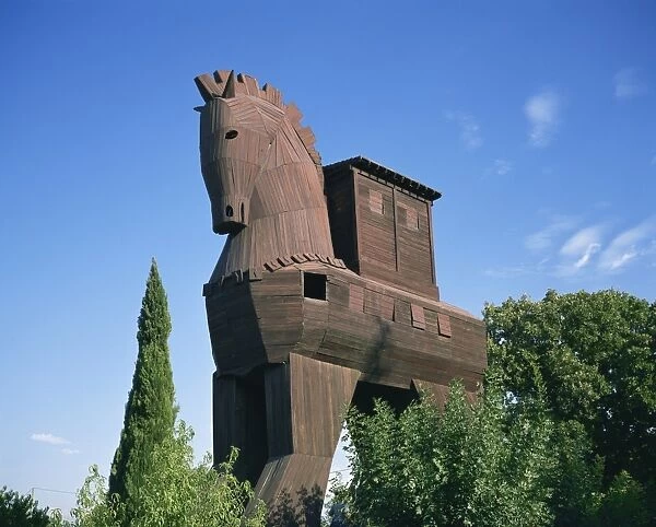 Exterior of the replica Trojan Horse