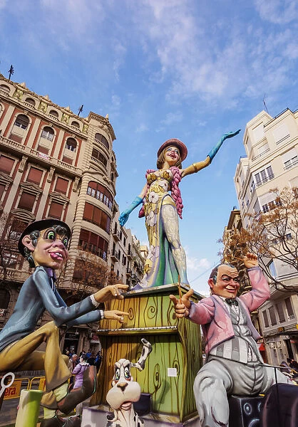 The Fallas (Falles), a traditional celebration held annually in commemoration of Saint