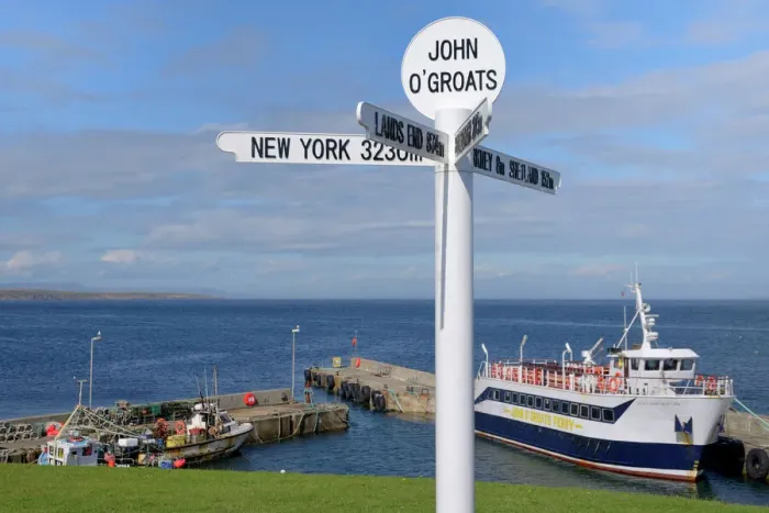 Framed Print : John O' Groats Multi Directional Signpost Print Framed Print : John O' Groats Multi Directional Signpost Print