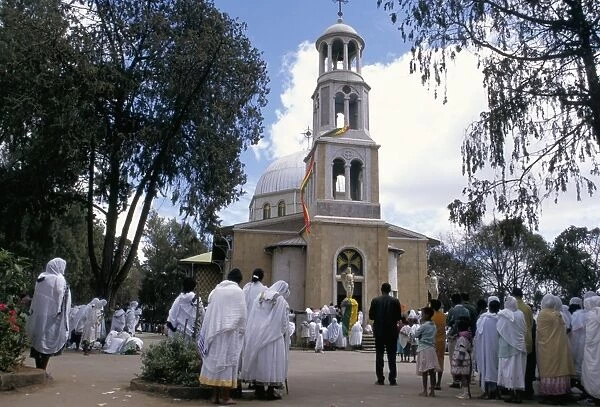 Festival of St. Marys, St. Marys church, Addis Ababa, Ethiopia, Africa