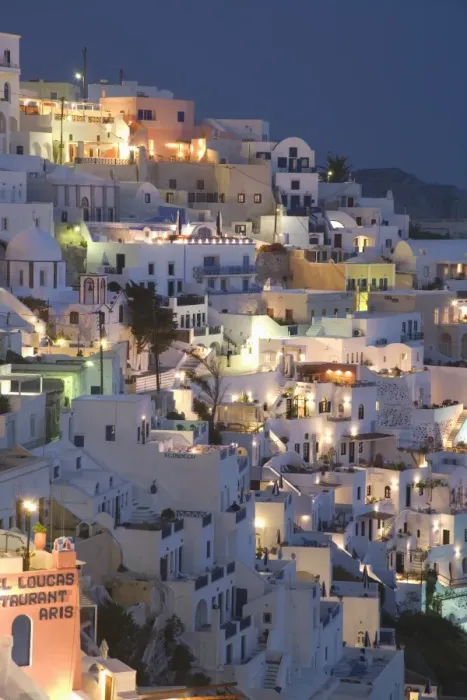 Framed Print : Fira Santorini Print