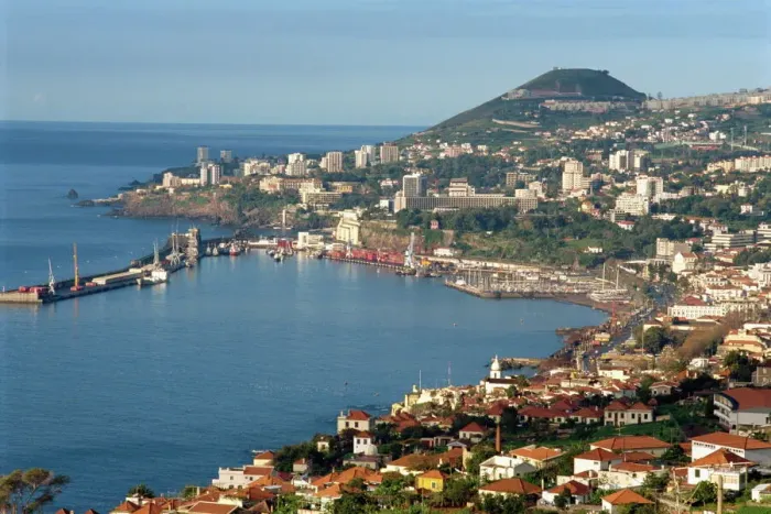 Framed Print : Funchal Cityscape Print Framed Print : Funchal Cityscape Print