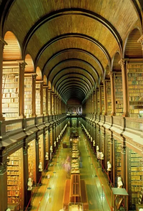 Framed Print : Print of the Gallery in Trinity College's Old Library Framed Print : Print of the Gallery in Trinity College's Old Library