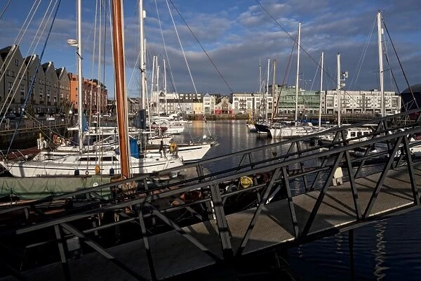 Galway Marina, Galway Docks, County Galway, Connacht, Republic of Ireland, Europe