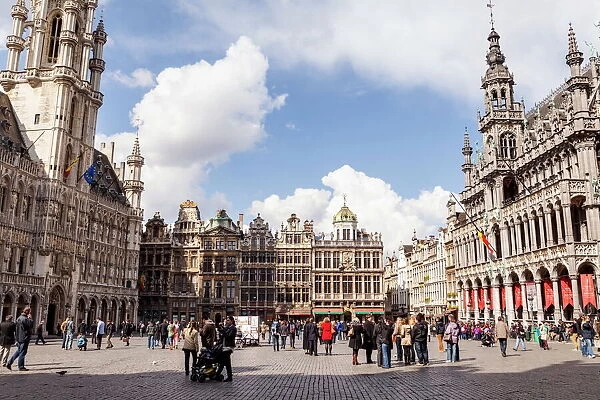 The Grand Place (Grote Markt), the central square of Brussels, UNESCO World Heritage Site, Brussels, Belgium, Europe