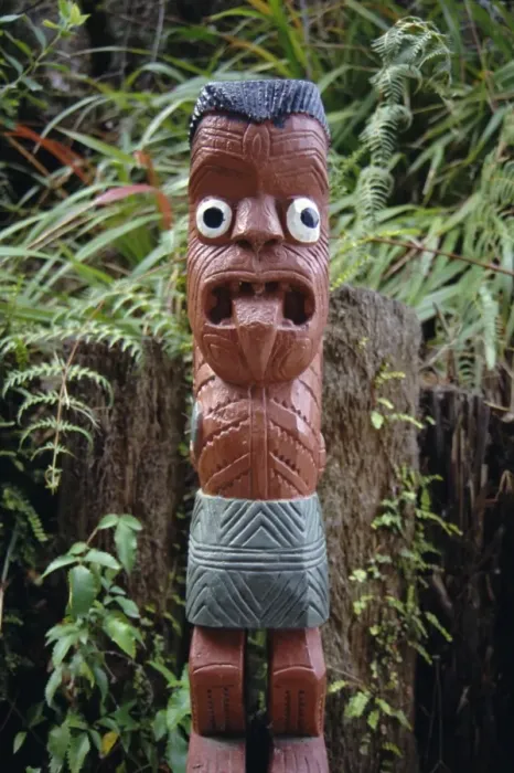 Framed Print : Maori Graveyard Carving Print Framed Print : Maori Graveyard Carving Print