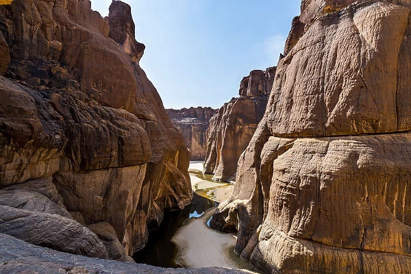 Guelta d Archei waterhole, Ennedi Plateau, UNESCO World Heritage Site, Ennedi region