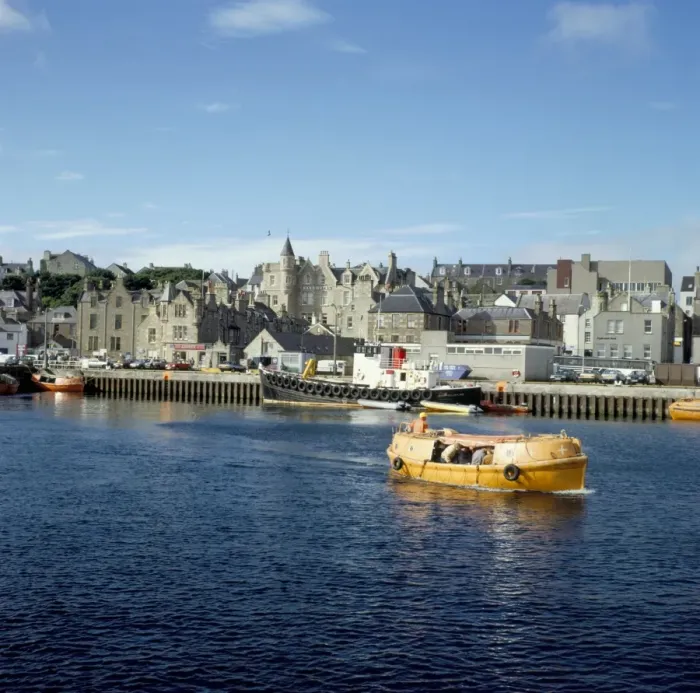 Framed Print : Lerwick Harbour Print