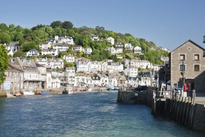 Framed Print : The Harbour in Looe Print, Cornwall, England Framed Print : The Harbour in Looe Print, Cornwall, England
