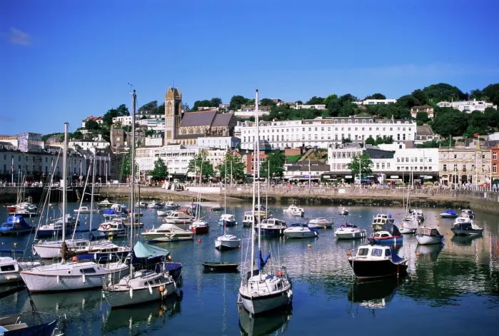 Framed Print : Harbour Print, Torquay Framed Print : Harbour Print, Torquay