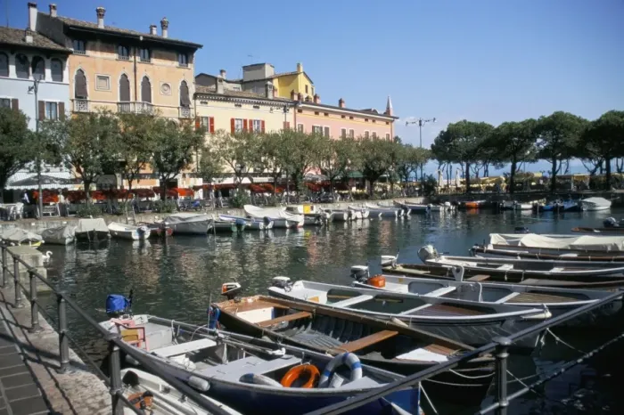 Framed Print : Harbour View Print of Desenzano on Lake Garda Framed Print : Harbour View Print of Desenzano on Lake Garda