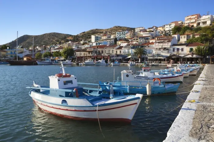 Framed Print : Harbour View Print of Pythagorion, Samos Framed Print : Harbour View Print of Pythagorion, Samos
