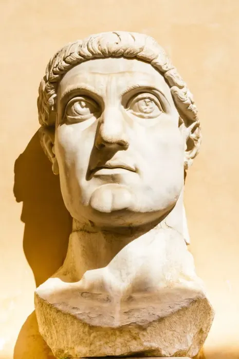 Framed Print : Print of Colossus Head of Constantine, Musei Capitolini Framed Print : Print of Colossus Head of Constantine, Musei Capitolini