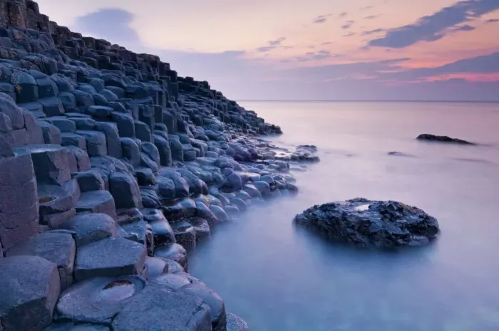 Framed Print : Hexagonal Basalt Columns of Giants Causeway Print Framed Print : Hexagonal Basalt Columns of Giants Causeway Print