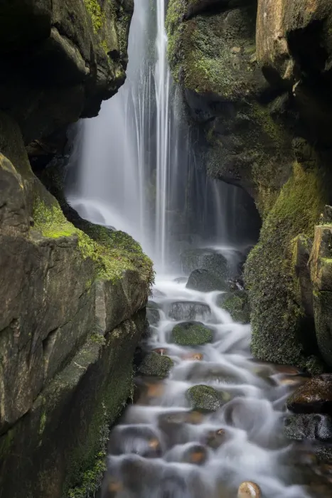 Framed Print : Hidden Waterfall Print, Isle of Eigg Framed Print : Hidden Waterfall Print, Isle of Eigg