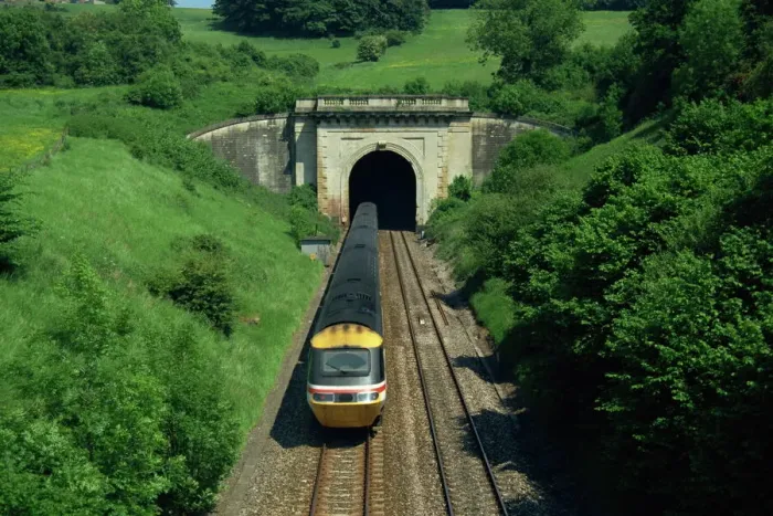 Framed Print : High Speed Train Print - Box Valley Tunnel Exit Framed Print : High Speed Train Print - Box Valley Tunnel Exit