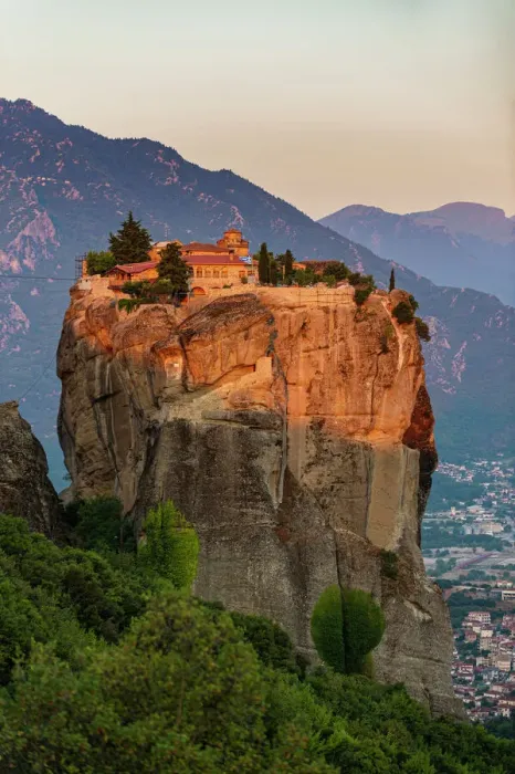 Framed Print : Meteora Monastery Print at Sunrise Framed Print : Meteora Monastery Print at Sunrise