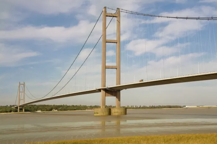 Framed Print : Humber Bridge Print, Humberside, England Framed Print : Humber Bridge Print, Humberside, England