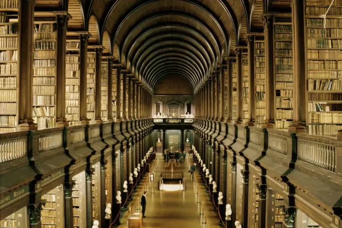 Framed Print : Trinity College Library Print