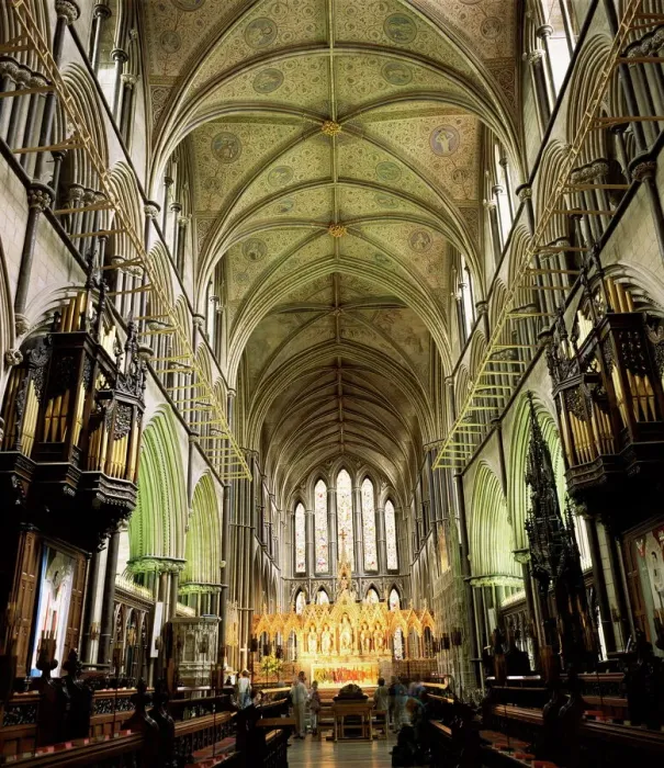Framed Print : Worcester Cathedral Interior Print Framed Print : Worcester Cathedral Interior Print