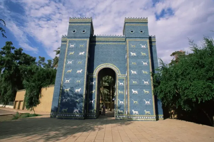 Framed Print : Ishtar Gate Print, Babylonian Architecture