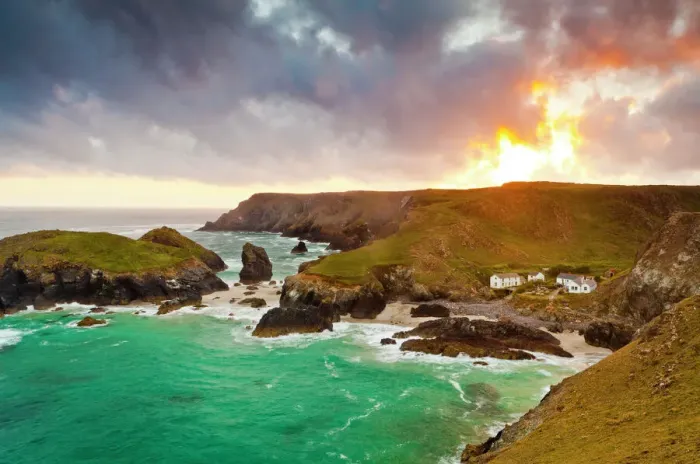 Framed Print : Kynance Cove Print, Cornwall Landscape Framed Print : Kynance Cove Print, Cornwall Landscape