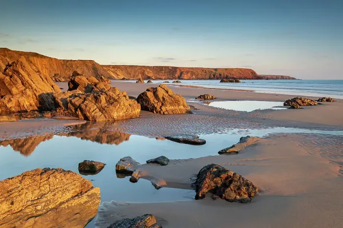 Framed Print : Late Evening Marloes Sands Print Framed Print : Late Evening Marloes Sands Print