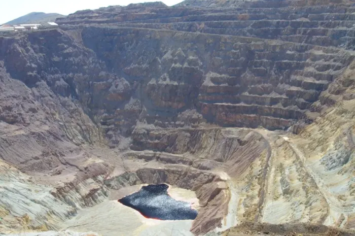 Framed Print : Lavender Open Pit Copper Mine Print Framed Print : Lavender Open Pit Copper Mine Print