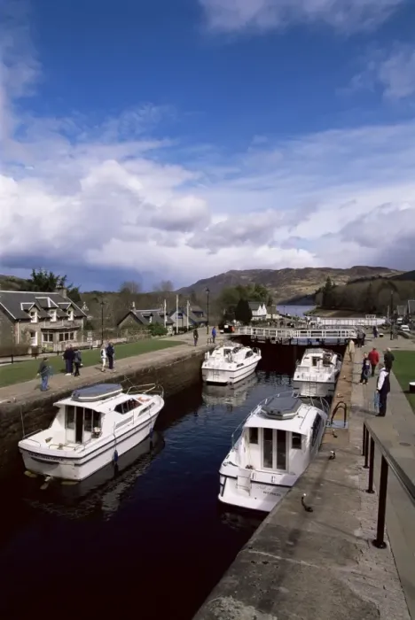 Framed Print : Caledonian Canal Locks Print Framed Print : Caledonian Canal Locks Print