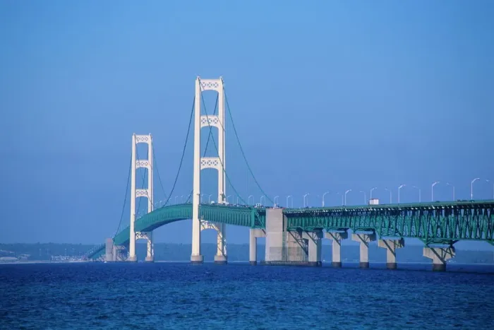 Framed Print : Mackinac Bridge Print Framed Print : Mackinac Bridge Print