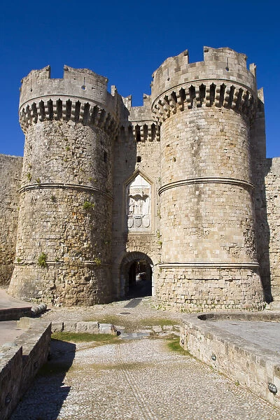 Marine Gate, Rhodes Old Town, UNESCO World Heritage Site, Rhodes, Dodecanese Island Group