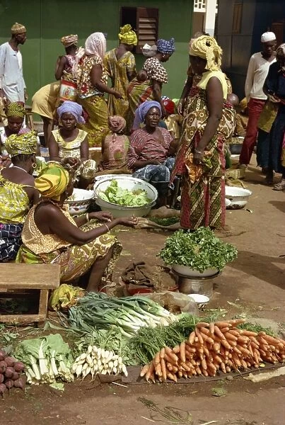 Market scene, Niamey, Niger, Africa