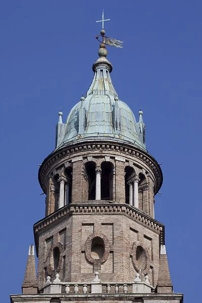 Detail of Monastery belltower, Parma, Emilia Romagna, Italy, Europe