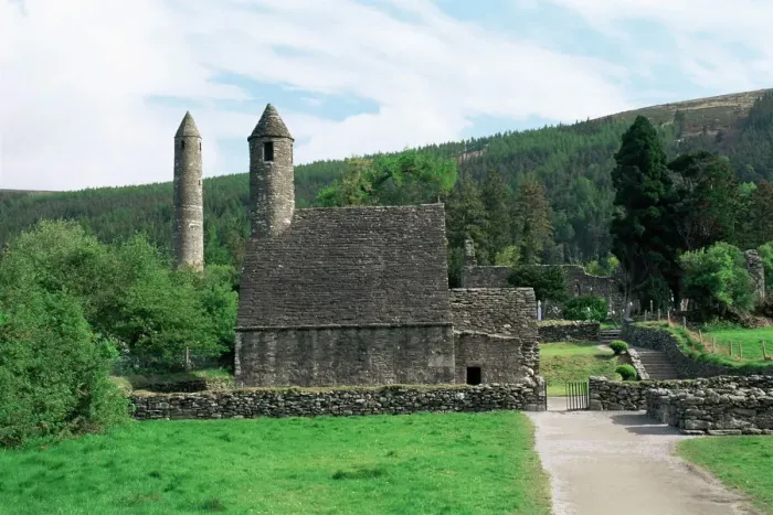 Framed Print : Glendalough Monastic Gateway Print Framed Print : Glendalough Monastic Gateway Print