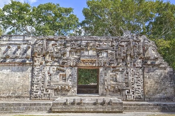 Monster Mouth Doorway, Structure II, Chicanna, Mayan archaeological site, Late Classic Period