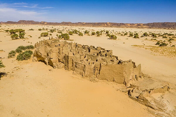 Old abandoned fort in Djado, Tenere Desert, Sahara, Niger, Africa
