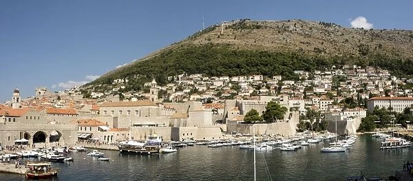 Old harbour at Dubrovnik, Croatia, Europe