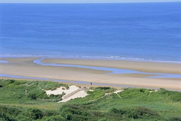 Omaha Beach (D-Day WWII), Colleville-sur-Mer, Calvados, Normandy, France