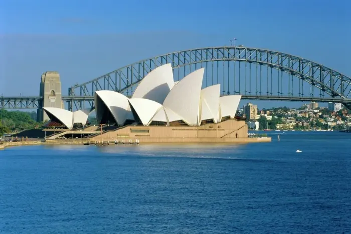 Framed Print : Sydney Opera House Print featuring Harbour Bridge Framed Print : Sydney Opera House Print featuring Harbour Bridge