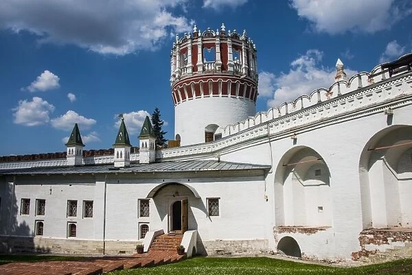 The outer walls of the Novodevichy Convent, Moscow, Russia, Europe
