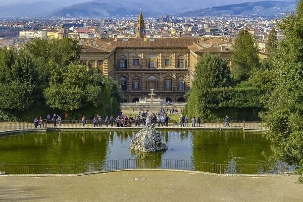 Palazzo Pitti and Boboli Gardens, UNESCO World Heritage Site, Florence, Tuscany, Italy